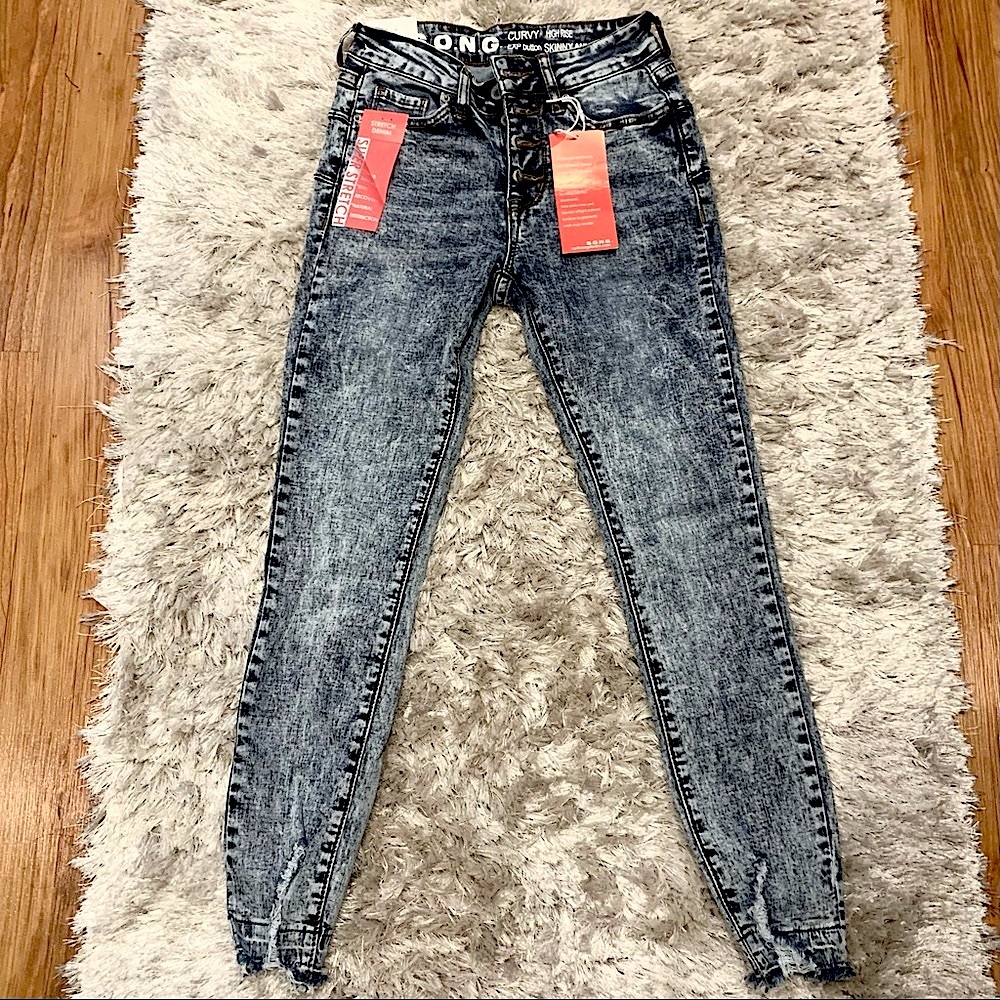 S.O.N.G. Curvy High Rise Skinny Ankle Jeans